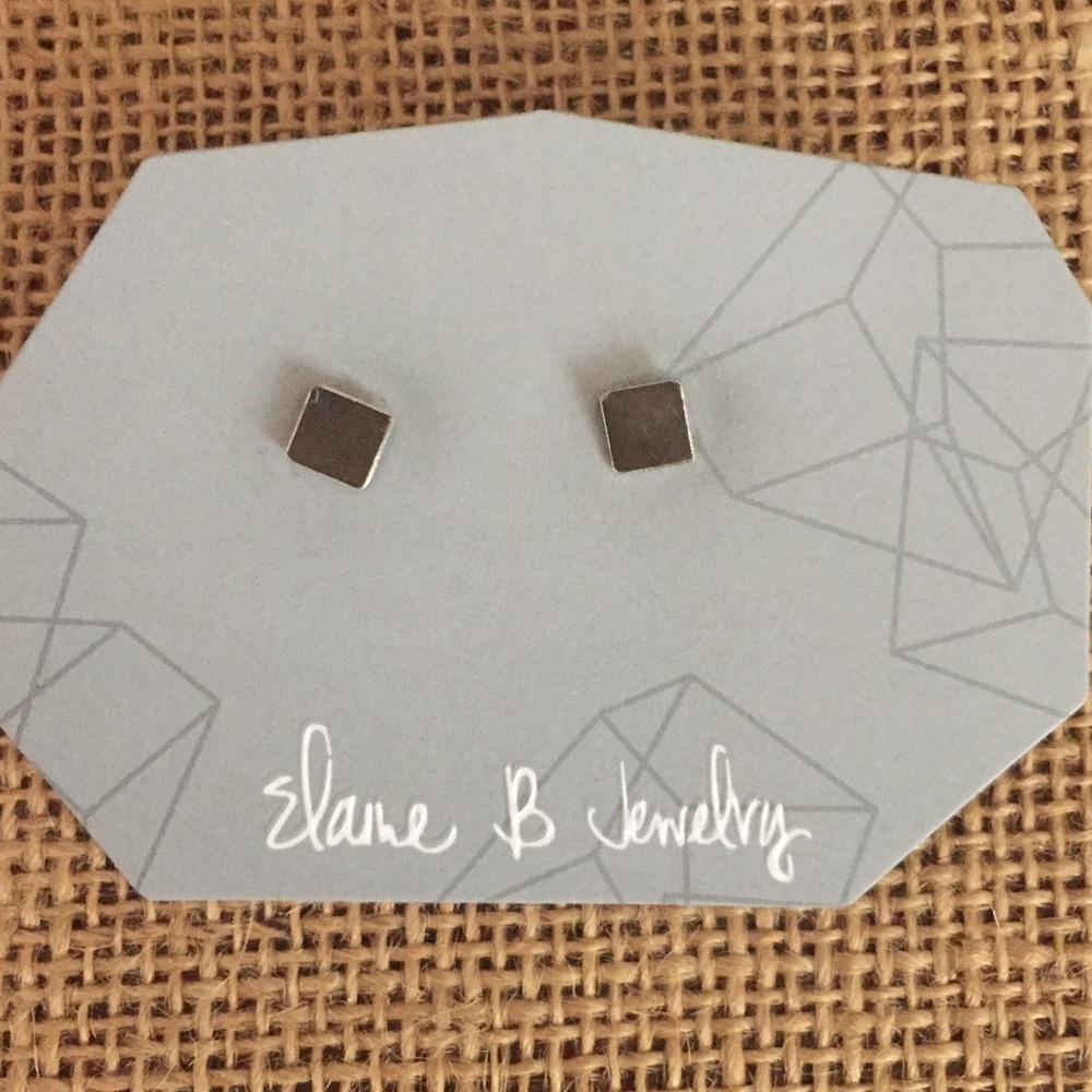 Sterling silver mini stud earrings